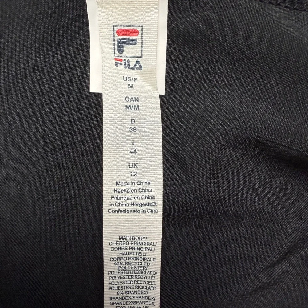 FILA Women's Essentials Court Tennis Track Jacket Size M Black NWT - Picture 6 of 9